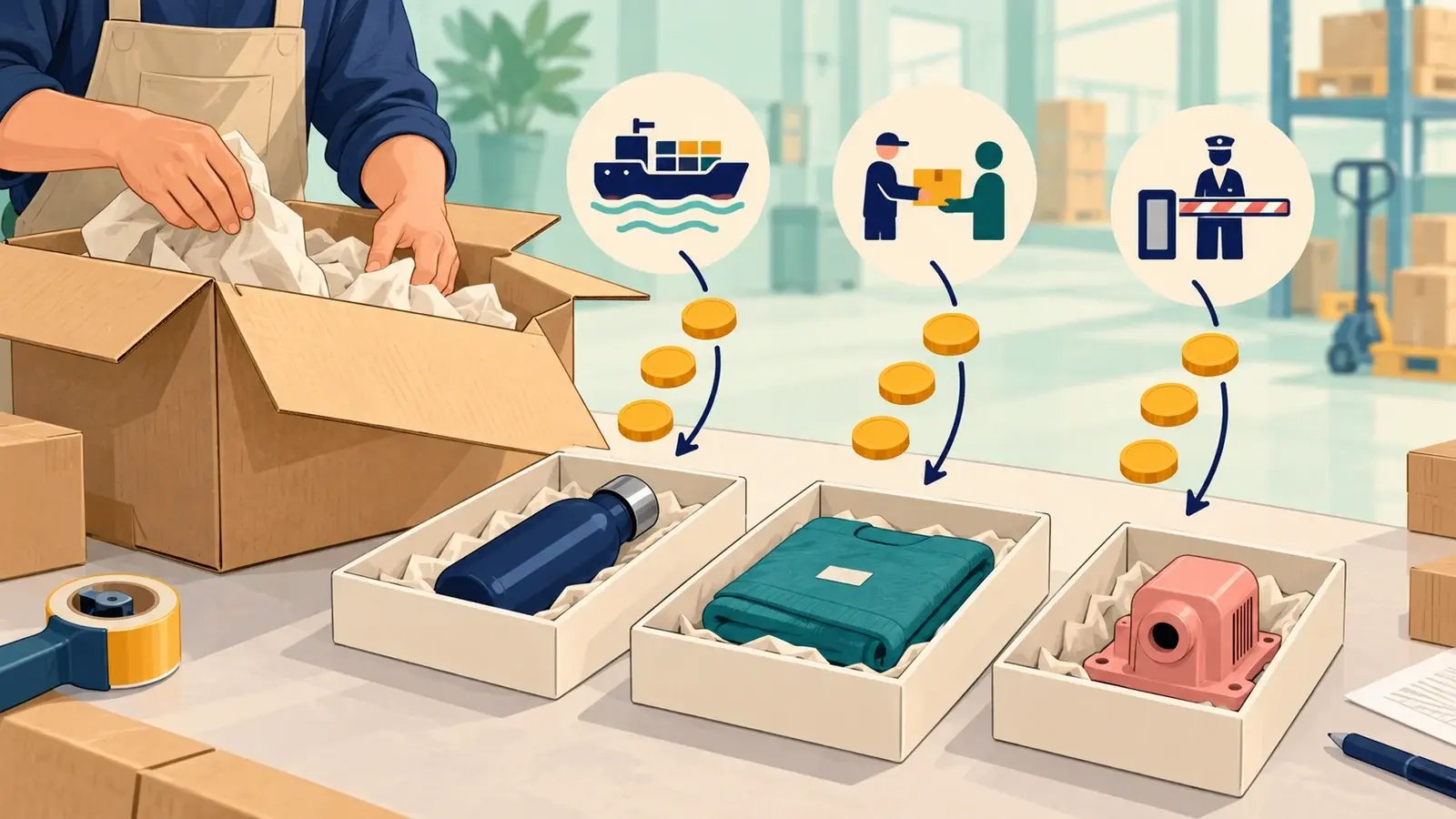 Separate shipment items receive their own landed-cost tokens.
