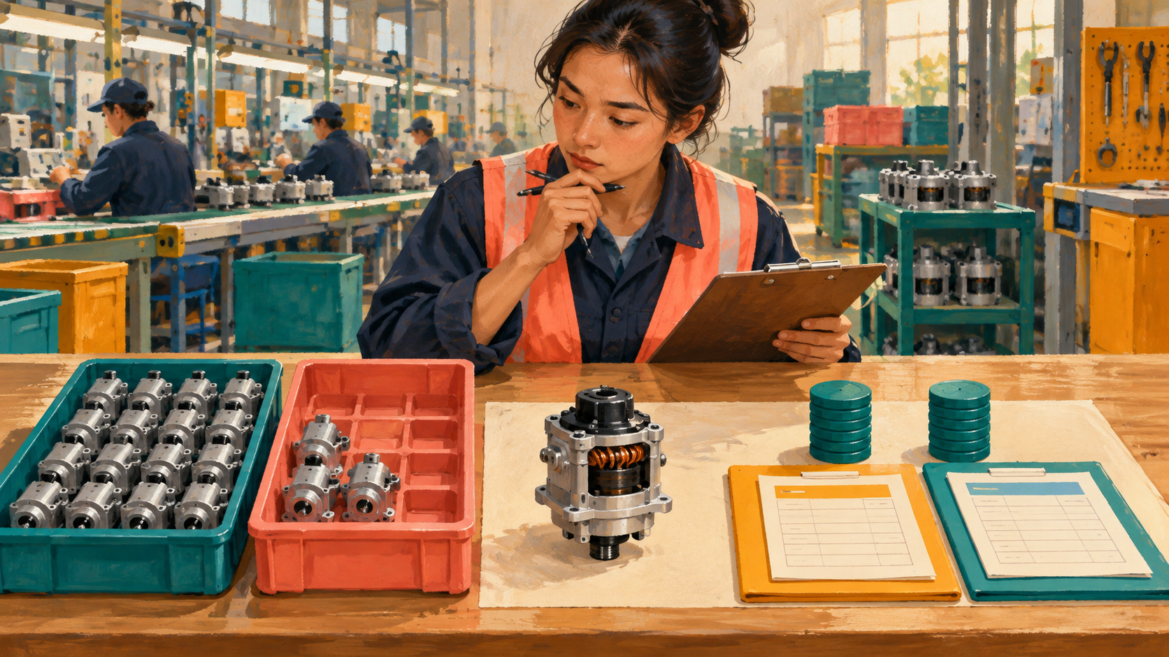A controller compares different component quantities separately from equal time tokens carrying different rates.
