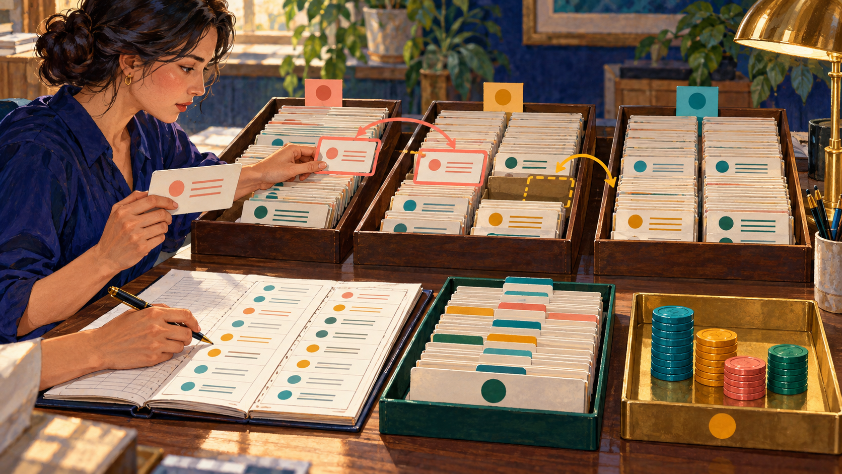An engineer checks sequential extraction-page boundaries for a repeated record and a missing slot.