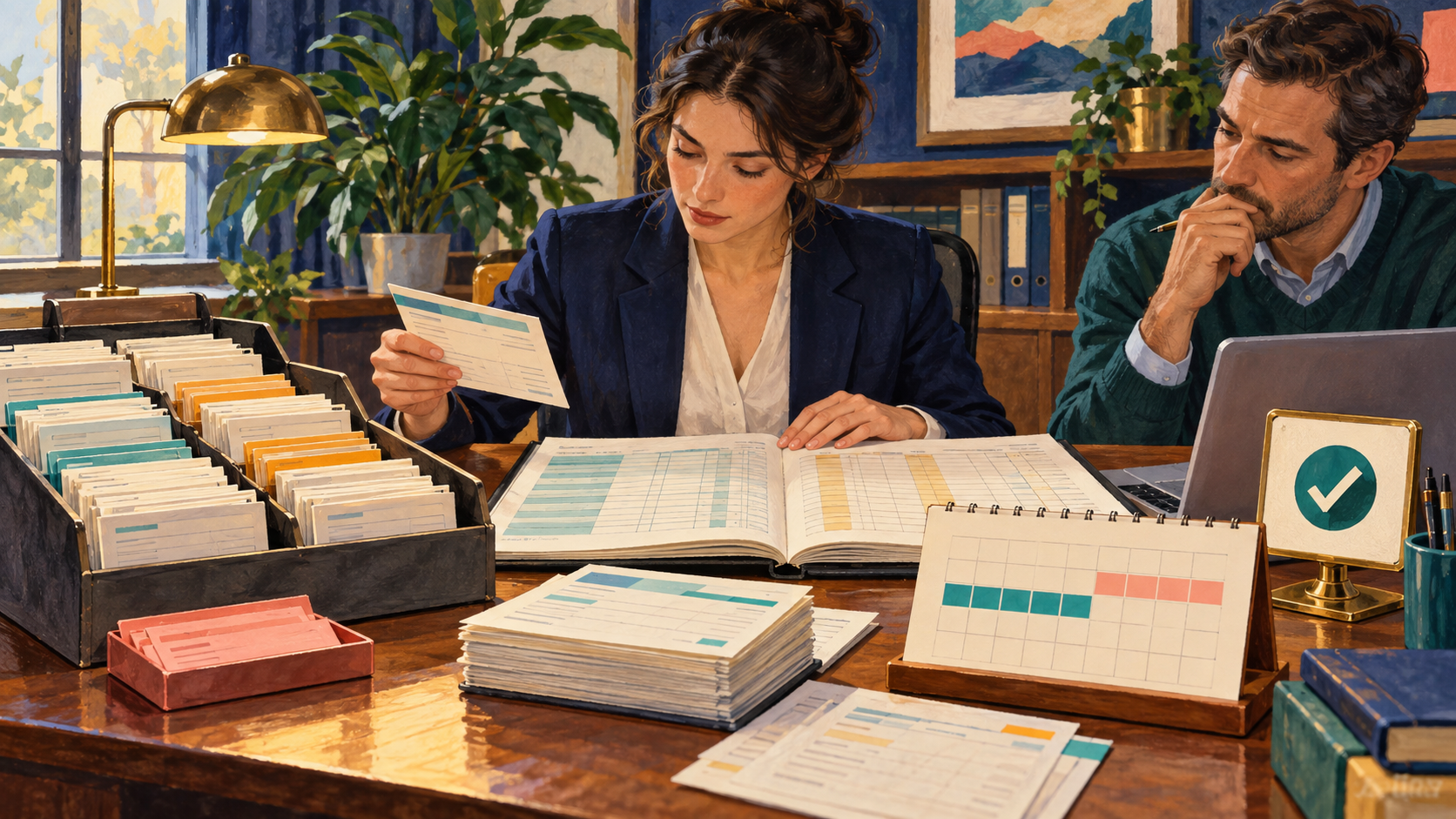 A finance lead aligns the selected receivable population, credit-sales period and calendar basis before interpreting DSO.