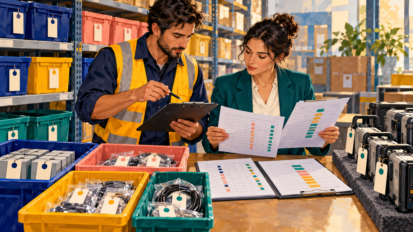 Opening stock is reconciled by bin, lot and status alongside a separately approved value schedule.