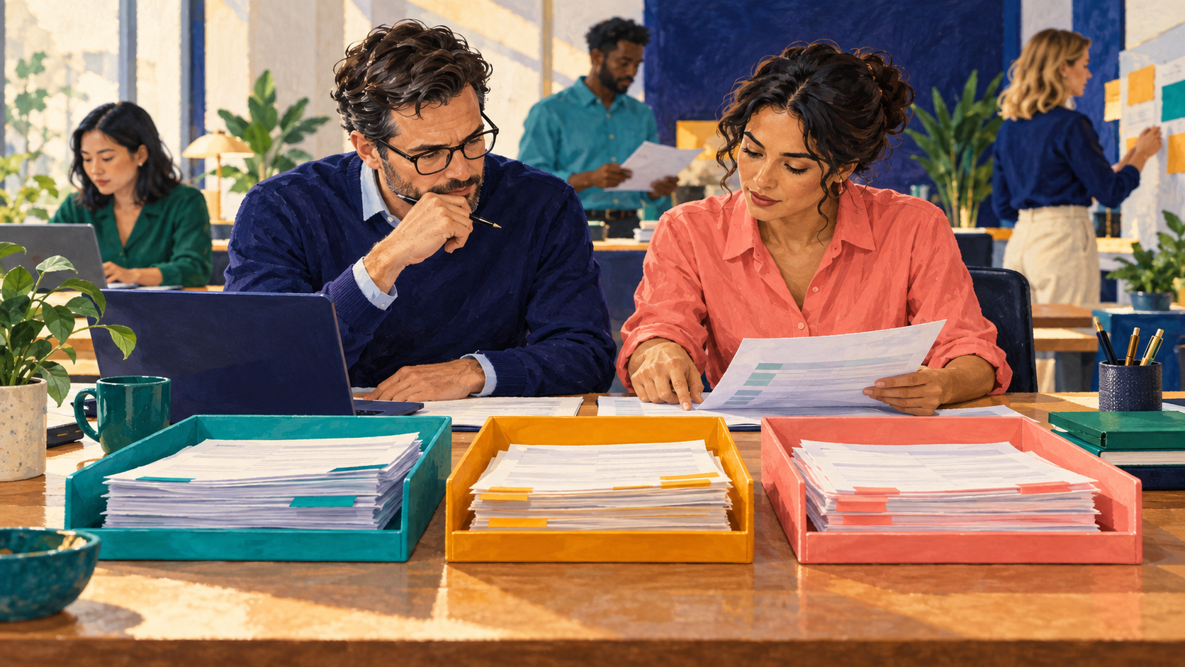 A finance team separates new payment instructions from pending legacy submissions and retained holds.