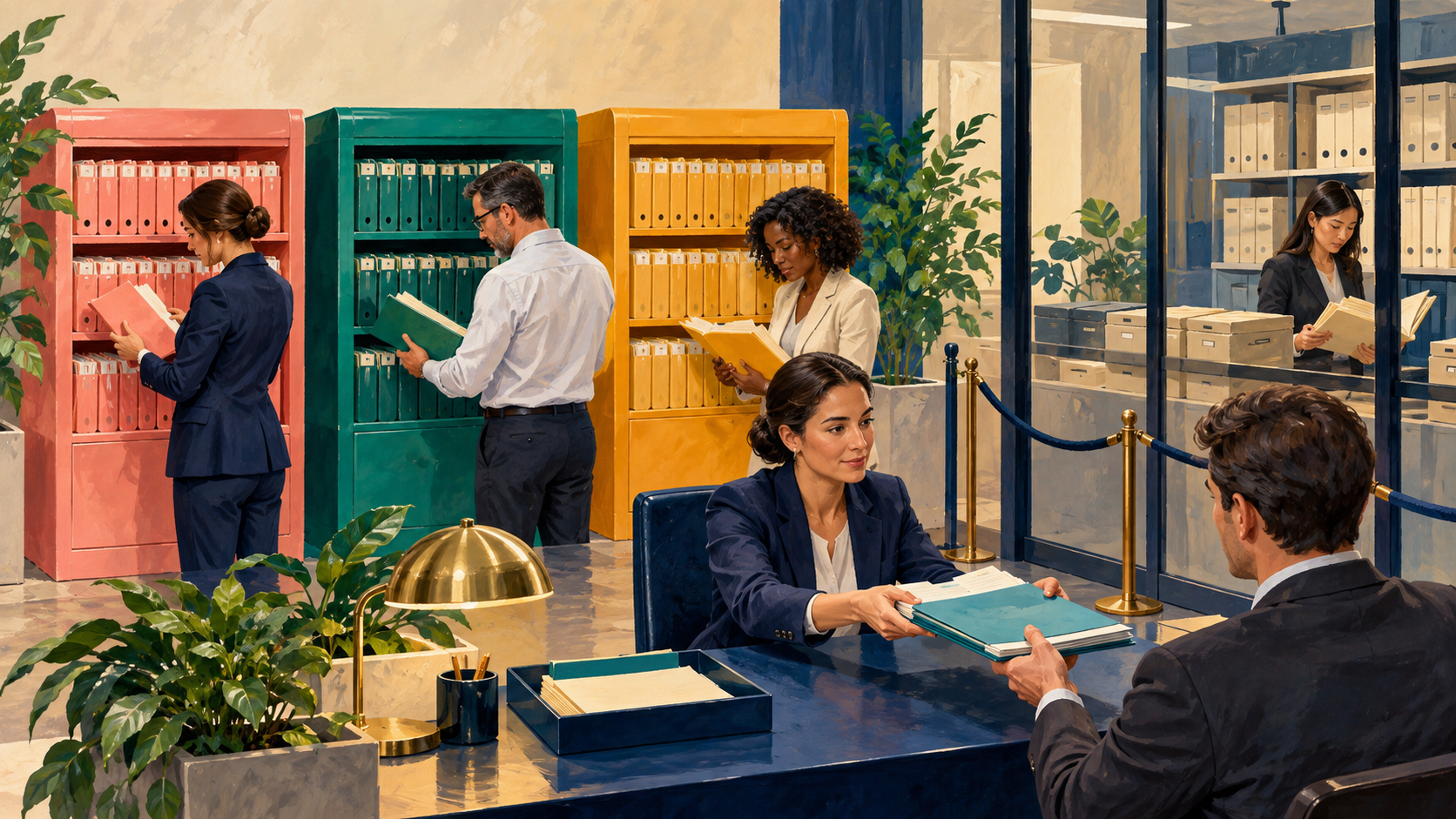A separation team checks sold, retained and shared data against approved access and Day One operations.